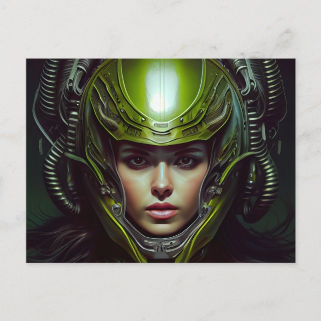 Cartão Postal Cartes Postales Fille Futurisme (Frente)