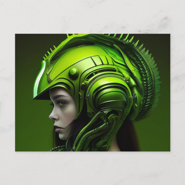 Cartão Postal Cartes Postales Fille Futurisme (Frente)