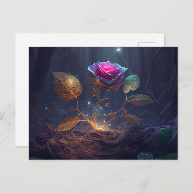 Cartão Postal Cartes Postales Fleur (Frente/Verso)