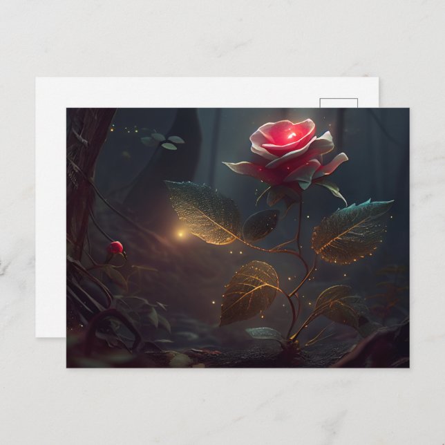 Cartão Postal Cartes Postales Fleur (Frente/Verso)