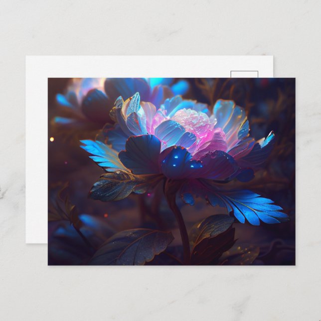 Cartão Postal Cartes Postales Fleur (Frente/Verso)