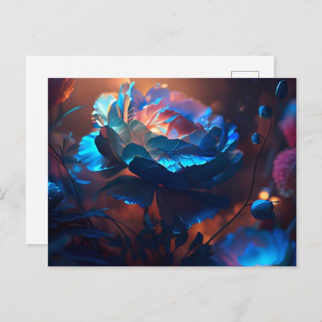 Cartão Postal Cartes Postales Fleur (Frente/Verso)