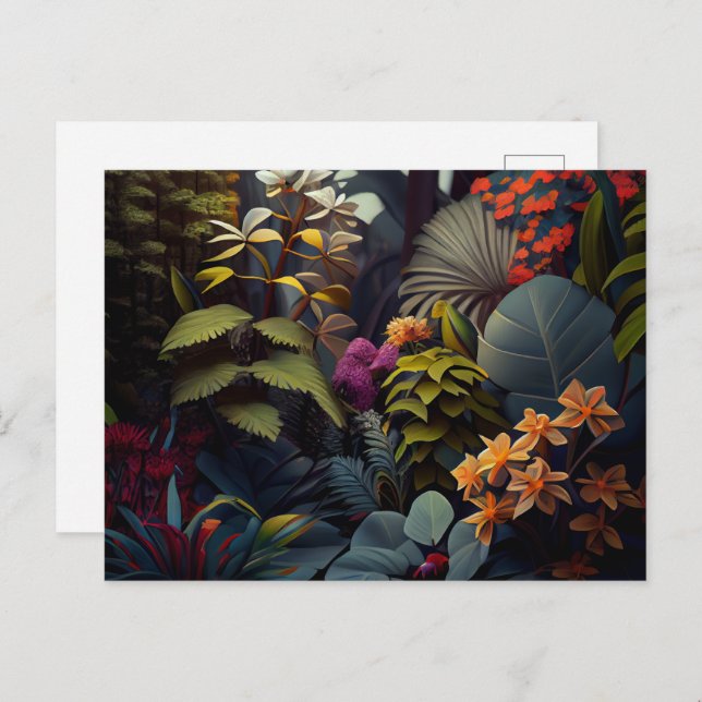 Cartão Postal Cartes Postales Fleur (Frente/Verso)