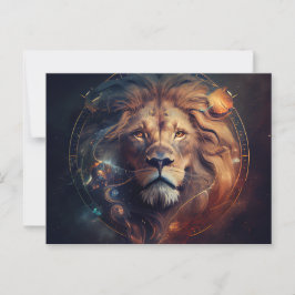 Cartão Postal Cartes Postales Lion Zodiac