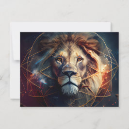 Cartão Postal Cartes Postales Lion Zodiac