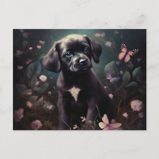 Cartão Postal Cartes Postales Puppy (Frente)