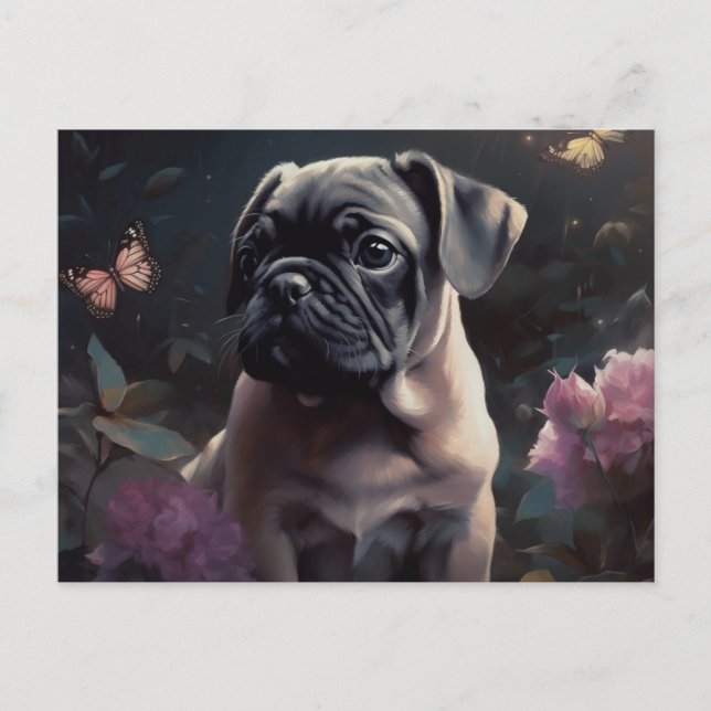 Cartão Postal Cartes Postales Puppy (Frente)