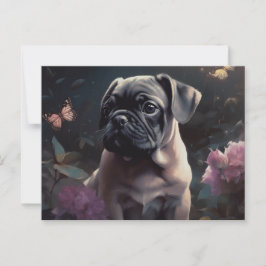 Cartão Postal Cartes Postales Puppy