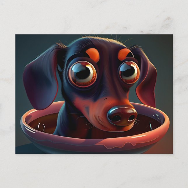 Cartão Postal Cartes Postales Puppy Divers (Frente)
