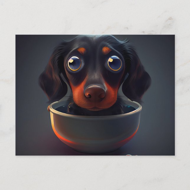 Cartão Postal Cartes Postales Puppy Divers (Frente)