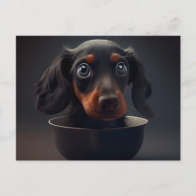 Cartão Postal Cartes Postales Puppy Divers (Frente)