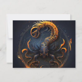 Cartão Postal Cartes Postales Scorpions Zodiac
