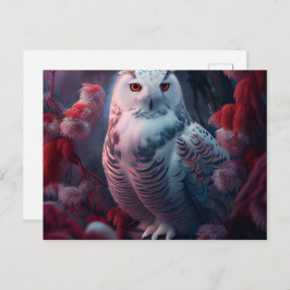 Cartão Postal Cartes Postales snowy owl