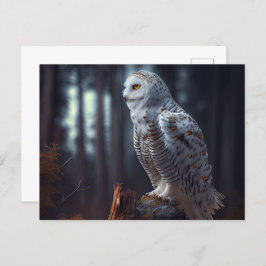 Cartão Postal Cartes Postales snowy owl