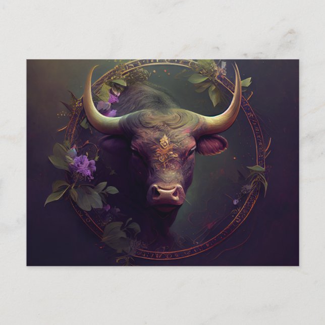 Cartão Postal Cartes Postales Taureau (Frente)