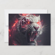 Cartes Postales White Tiger