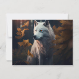 Cartão Postal Cartes Postales White Wolf