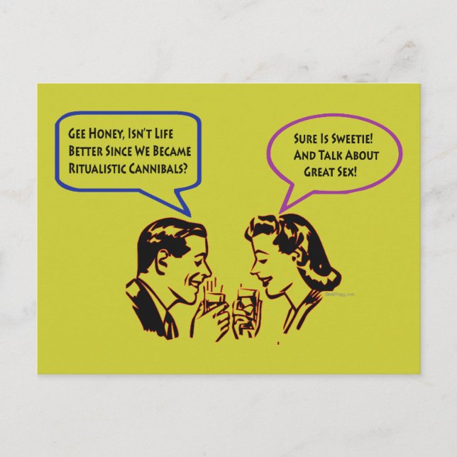 Cartão Postal Cartões-postais Canibais Ritualísticos (Frente)