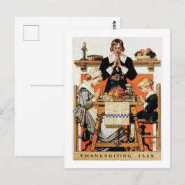 Cartão Postal Cartões-postais de Ação de Graças da Vintage Art