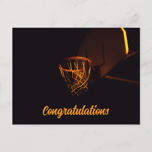Cartão Postal Cartões-postais de basquete (Frente)
