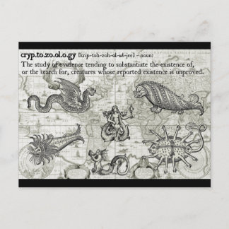 Cartão Postal Cartões-postais de criptozoologia antiga