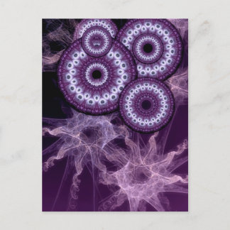 Cartão Postal Cartões-postais de fantasia de roxo