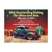 Cartões-postais de Feriado Automático de Rod Retro