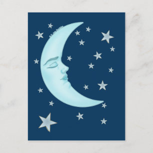 Cartão Postal Cartões-postais de lua com ressonância