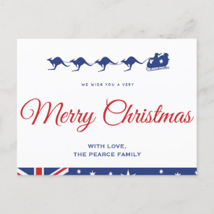 Cartão Postal cartões-postais de natal australianos Canguru Auss