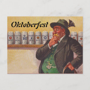 Cartão Postal Cartões-postais de opções de Octoberfest da Vin