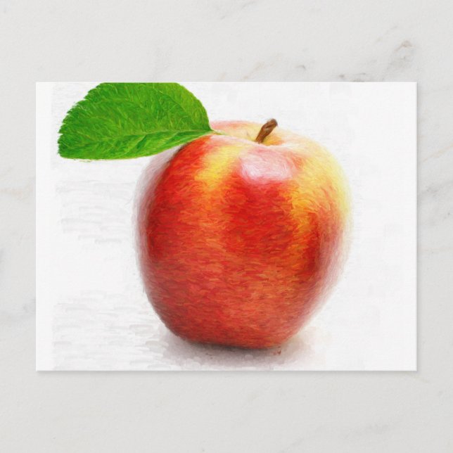 Cartão Postal Cartões-postais de pintura de Apple (Frente)