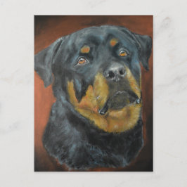 Cartão Postal Cartões-postais de pintura Rottweiler