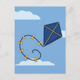 Cartão Postal Cartões-postais de pipa azul-esbranquiçado