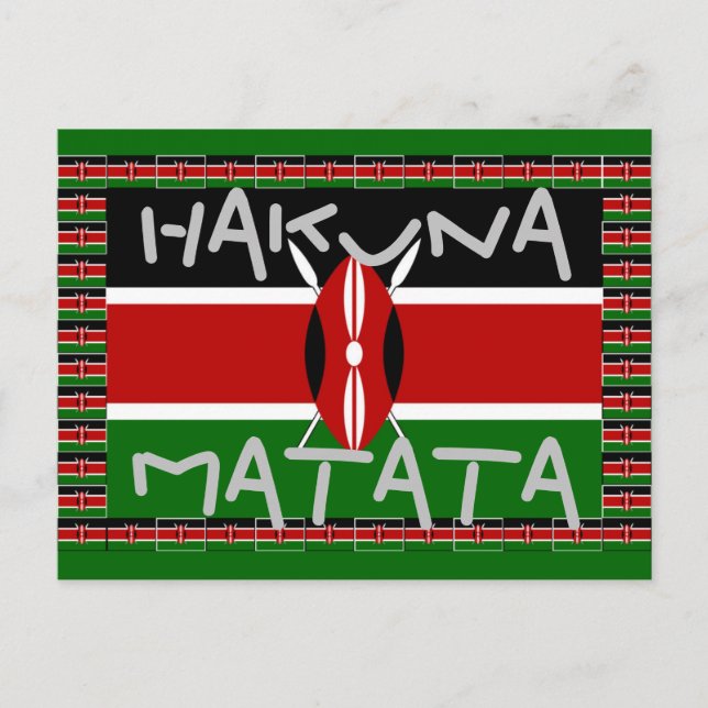 Cartão Postal Cartões-postais de presente Hakuna Matata (Frente)