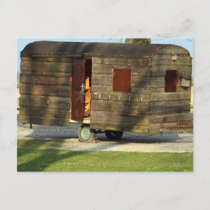 Cartão Postal Cartões-postais de Trailer de Camper de Madeira