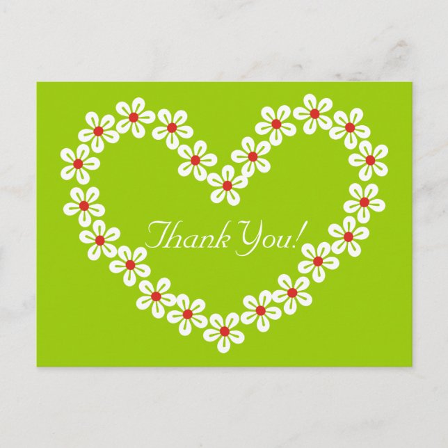 Cartão Postal Cartões-postais do Flor Obrigado (Frente)