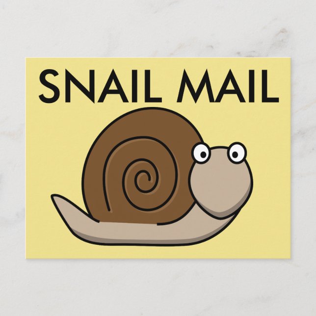 Cartão Postal Cartões-postais engraçados do SNAIL (Frente)