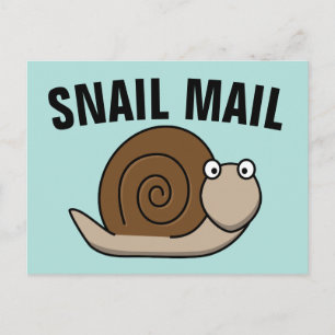 Cartão Postal Cartões-postais engraçados do SNAIL