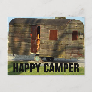 Cartão Postal Cartões-postais Feliz Camper Wooden Camper