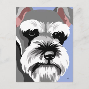 Cartão Postal Cartões-postais Miniatura Schnauzer