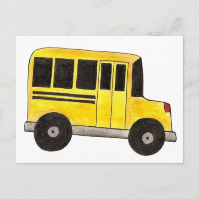 Cartão Postal Cartões-postais para motoristas de ônibus escolare (Frente)