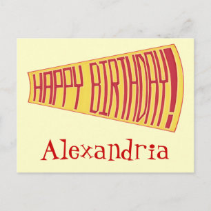Cartão Postal Cartões-postais personalizados para feliz anivers