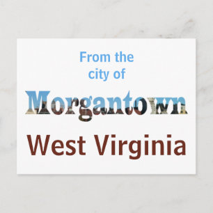 Cartão Postal Cartões-postais Skyline do Skyline WV da Morganto