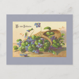 Cartão Postal Cartões-postais Vintage Flowers