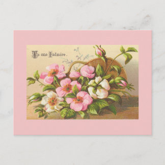 Cartão Postal Cartões-postais Vintage Flowers