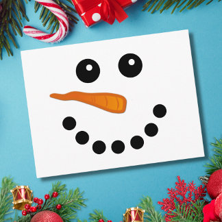 Cartão Postal Cartografia de Férias Festivas, Enfrentando Neve F