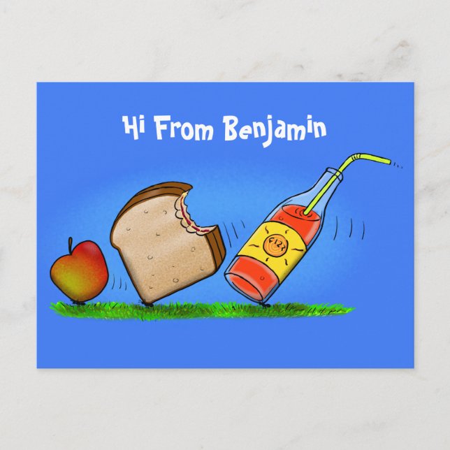 Cartão Postal Cartografia de formigas engraçadas (Frente)