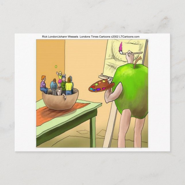 Cartão Postal Cartografia Engraçada do Pessoas Ainda com a Vida (Frente)