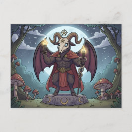 Cartão Postal Cartoon Bafomet