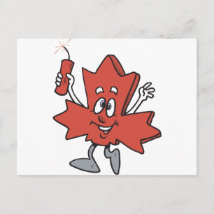 Cartão Postal Cartoon Canada